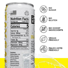 LMNT Zero-Sugar Lemonade Sparkling Electrolyte Drink - 12 fl oz: Non-Caffeinated