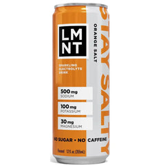 LMNT Zero-Sugar Orange Sparkling Electrolyte Drink - 12 fl oz