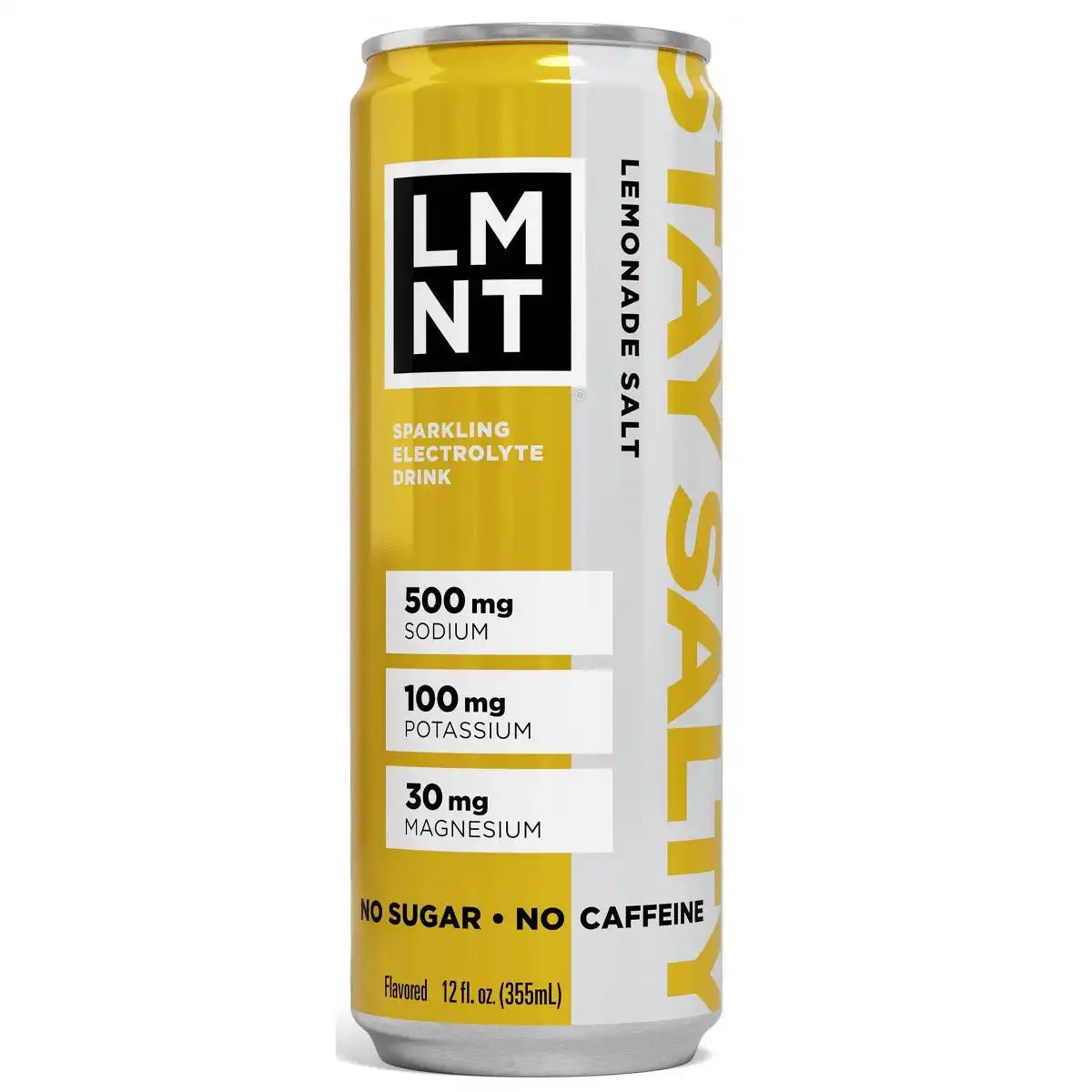 LMNT Zero-Sugar Lemonade Sparkling Electrolyte Drink - 12 fl oz: Non-Caffeinated