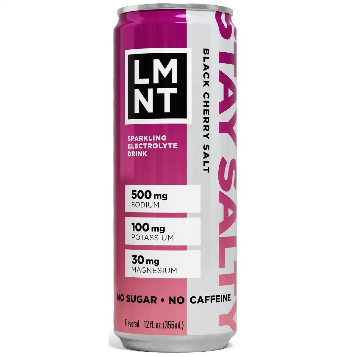 LMNT Zero-Sugar Black Cherry Sparkling Electrolyte Drink - 12 fl oz